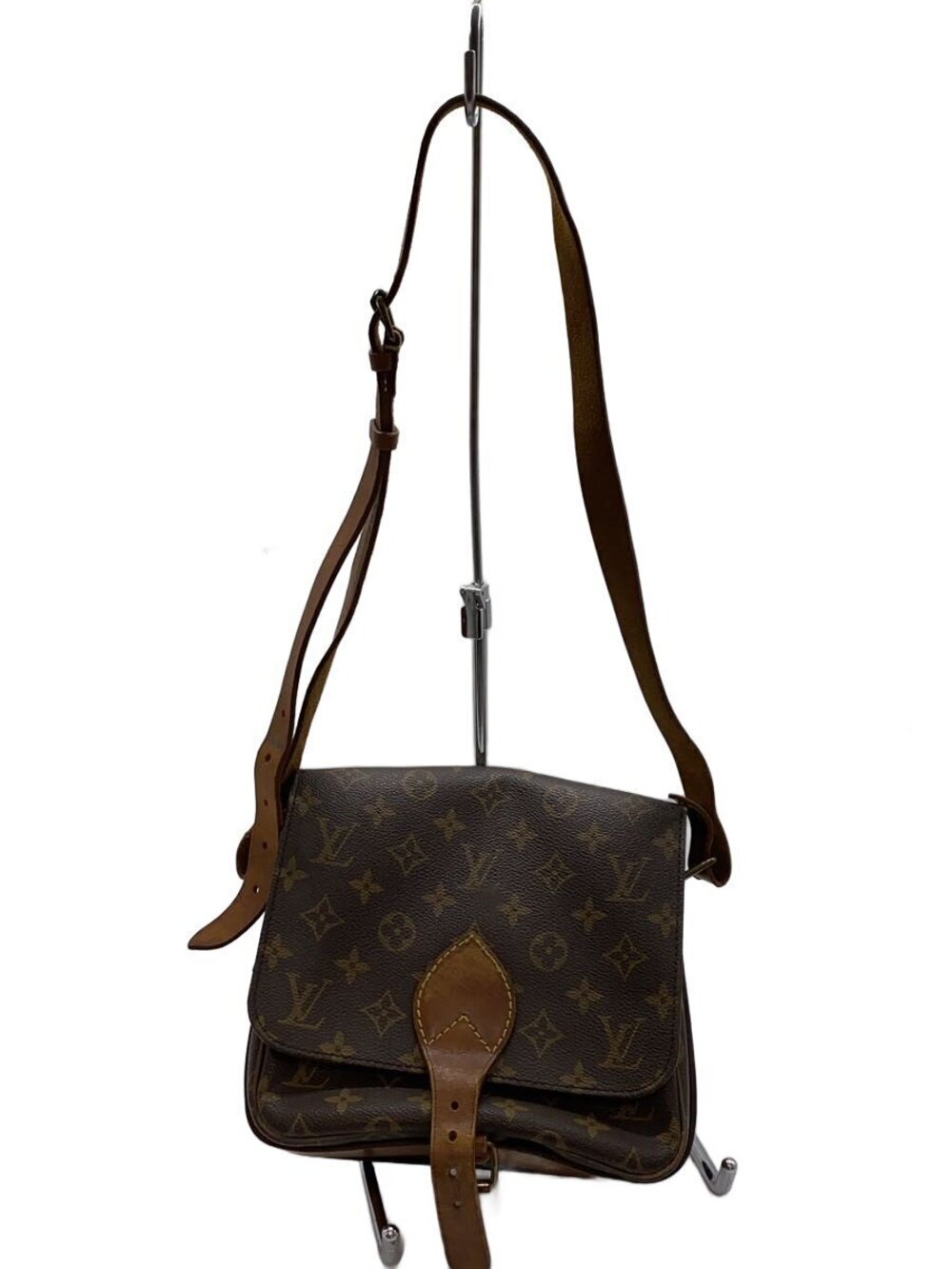 LOUIS VUITTON Cartouchiere Monogram Canvas Brown